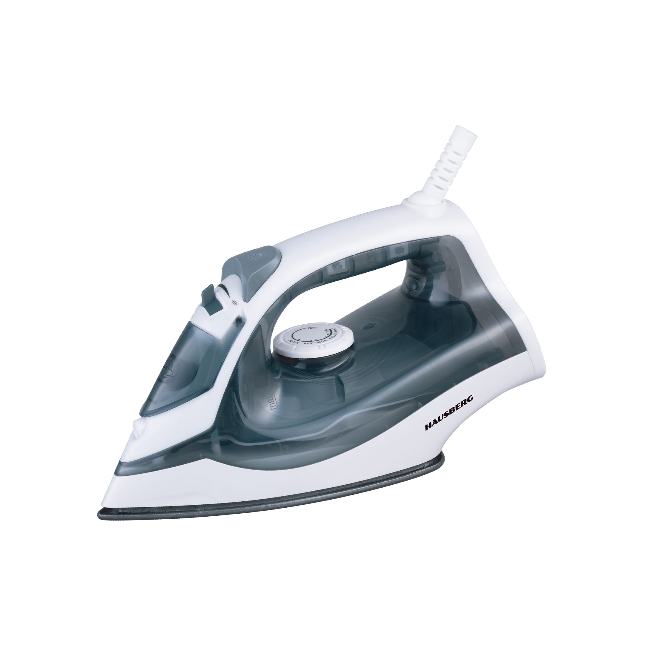 130ml steam iron with variable steam settings, vertical burst, and a self-cleaning feature for hassle-free ironing.